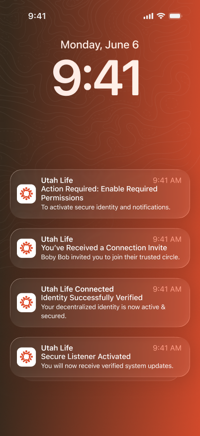 Utah Life App notifications